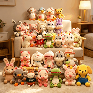 Bulk 8 Inch Plush Toy Mix Claw Machine