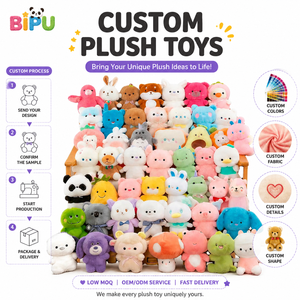 Plush Toys OEM Manufacturer Custom Stuffed Animal Toys With PP Cotton Filling 20cm Super Soft Claw Machine Plush Toys