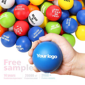 Custom Logo PU Foam Stress Ball-Slow Rebound Anti-Pressure Squeeze Ball