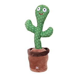 Twisting Cactus Interactive Plush Toy — Bulk Supplier