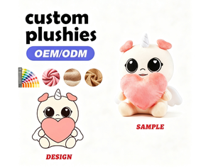 Custom Plush Toy Soft Stuffed Unicorn Character Doll for Promotional Gift Custom Plush Toy