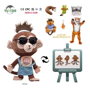OEM ODM Customized Cartoon Animal Stuffed Plushies Dolls Super Soft PP Cotton Monkey Plush Toy Bulk Supply