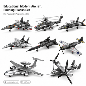Military Aircraft Building Blocks Set