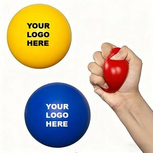 Promotional Stress Ball With Custom Logo - Round Squishy Stress Reliever For Corporate Gifts
