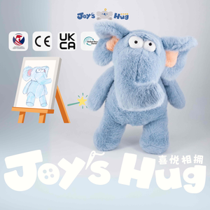 Custom Design Cartoon Blue Elephant Plushie